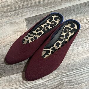 Rothy's Burgundy Mules Size 7